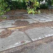 Gebruikte betonplaat 190x120x10 met hoeklijn B Keus