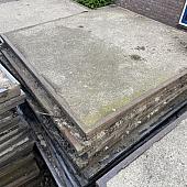Gebruikte betonplaat 190x120x10 met hoeklijn B Keus