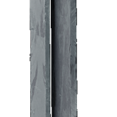 Muurelement black slate 250x50x4-6,5 cm