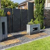 Muurelement black slate 250x50x4-6,5 cm