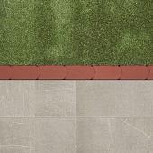 Kantsteen graskant rood 22x12x4,5cm