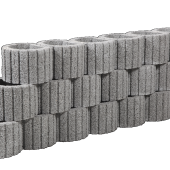 Cirkelflor mini grijs 30x20x20cm