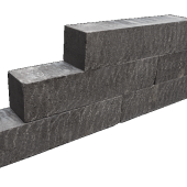 Blockstone black 15x15x30cm