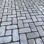 Gebruikte marmeren straatstenen, 20x10x en 10x10x5, losgestort