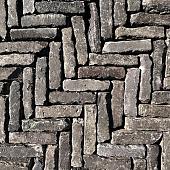 Oud gebakken waalformaten bruin paars (op pallets)