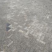 Gebruikte betonklinkers, 8 cm grijs/zwart, type Papendal Arnhem (op pallets)