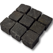 Basalt kinderkoppen 10x10x20 cm rustiek losgestort