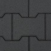 H-Profiel 8 cm zwart (mini-facet, met deklaag) 36 st. per laag