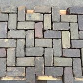 Oude gebakken keiformaten Rood-Bruin Borken (op pallets)