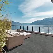 Keramische tegel Pietra di Vals Grey 80x80x2 cm