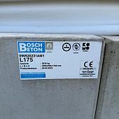 Gebruikte Keerwand 175cm Hoog. 400cm Lang. 100cm Voet. Grijs