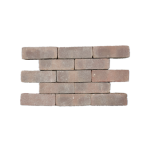 Nieuw gebakken dikformaten Bloemendaal rood-paars, getrommeld