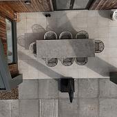 Oud Hollandse tegel 100x100x5 grijs