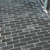 GDF 24x8x8 cm zwart (zonder facet, met deklaag)