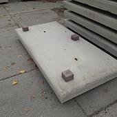 Betonplaat 200x150x14 cm grijs enkel net glad zonder hoeklijn