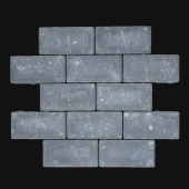 BSS 20x10x8 cm zwart (mini-facet, met deklaag)