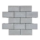 BSS 20x10x8 cm grijs (mini-facet, met deklaag)