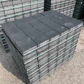 DBS 20x20x8 cm zwart (mini-facet, met deklaag)