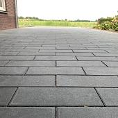 Vezano 40x15x8 cm zwart (mini-facet, met deklaag)