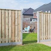 B-Keus Schuttingpaal grijs 2800 x 85 x 85 mm standaard tussenpaal