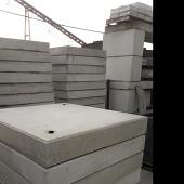 Betonplaat 100x100x14 cm grijs enkel net glad zonder hoeklijn