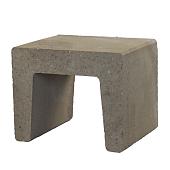 U-Steen 40x50x40 cm grijs