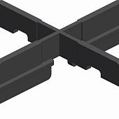 Structusol voegstuk c3x kruis voeg 3 mm