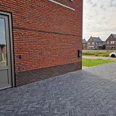 Antieke trommel waalformaat 7 cm antraciet