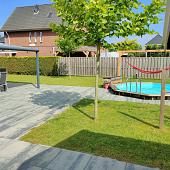 Patio square 60x60x4 cm nero/grey