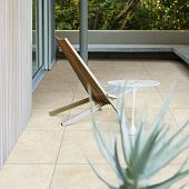Vol Keramische Tegel, Betonlook 80x80x3 Cm, Beige (2e keus)