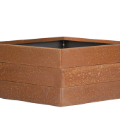 Bloembak corten 120x120x42