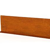 Kantopsluiting single (flg) corten 300x10