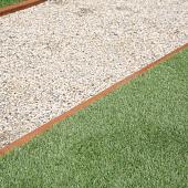 U-profiel gelijkzijdig opsluitband 5cm corten 300x5,17x5,1x5,4