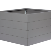 Bloembak poedercoat taupe 120x120x56