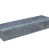 Traptrede blue moon antislip 15x35x100 cm. Gezoet met facet + antislipstrook