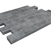 Pacific piazzo waterjet linea 20x10x5 cm. gevlamd. gewaterstraald. geborsteld + facet