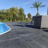 Cerasun Merano antracite 60x60x4 cm