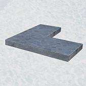 Vijverr. blue moon hon. linea 100x15x3 cm. Gezoet met facet
