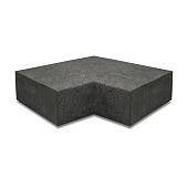 Oud Hollandse hoekstuk traptreden 90 graden binnen 40x20 cm carbon