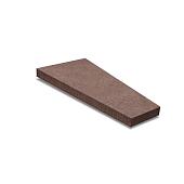 Oud Hollandse trapezium 120x60/30x8 cm roodbruin