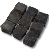 Basalt kinderkoppen 6x8 cm rustiek losgestort