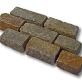 Porfier kinderkoppen 10x15-40x8-11 cm rustiek losgestort