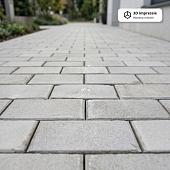 Oude gebakken keiformaten wit markeringssteen (op pallets)