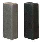 pallisaden rustiek 16.5x11x40 zwart