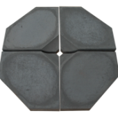 Parasoltegel 45x45x8 cm zwart beton