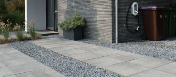 Betontegels oprit