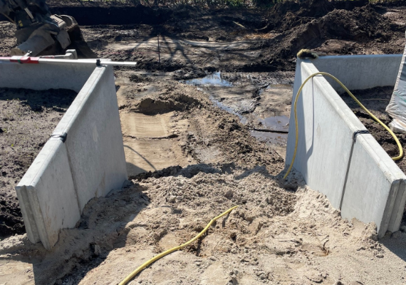 Keerwand tuin en oprit