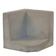 L-Hoeksteen 40x40x40 cm grijs