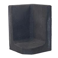 L-Hoeksteen 60x40x40 cm zwart