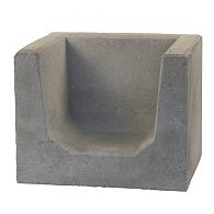 U-Hoeksteen grijs 40x50x40 cm